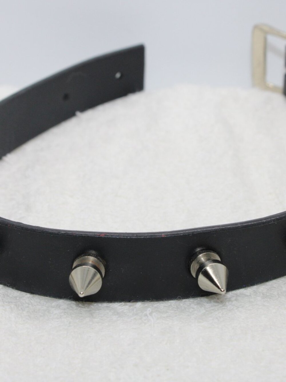 Black Spiked Choker Punk Goth Alternative Statement Necklace